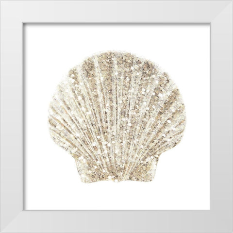 Coastal Studded Shell 2 White Modern Wood Framed Art Print by Brown, Victoria