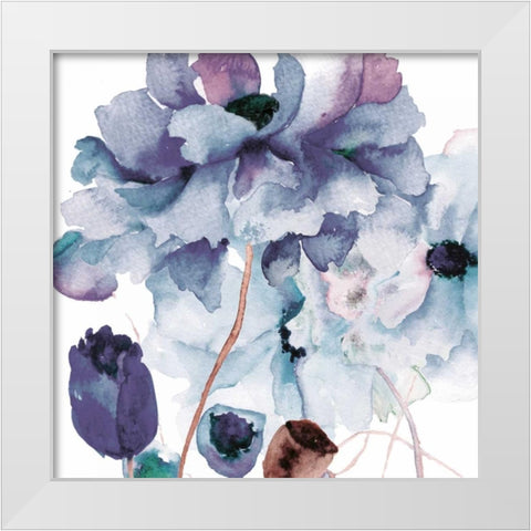 Aromatic Botanics 2 White Modern Wood Framed Art Print by Brown, Victoria
