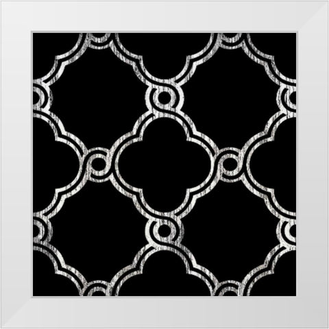 Black Fence 1 White Modern Wood Framed Art Print by Brown, Victoria