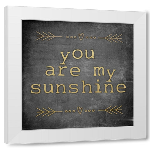 My Sunshine White Modern Wood Framed Art Print by Brown, Victoria
