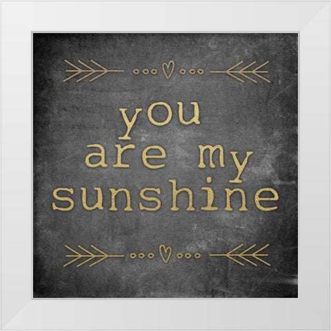 My Sunshine White Modern Wood Framed Art Print by Brown, Victoria
