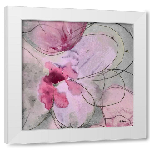 Flower Bomb 2 White Modern Wood Framed Art Print by Brown, Victoria
