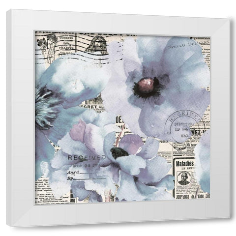 Flowers 20 White Modern Wood Framed Art Print by Brown, Victoria