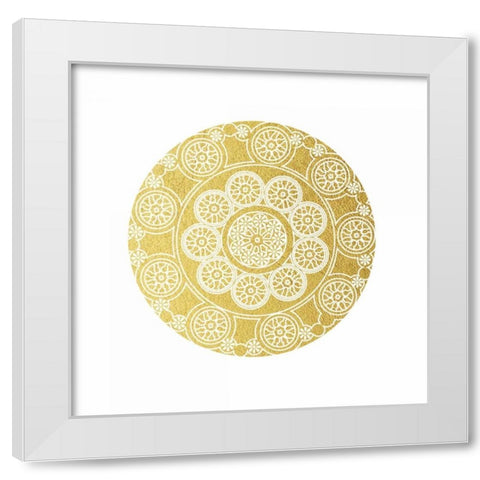 Doilies White Modern Wood Framed Art Print by Brown, Victoria