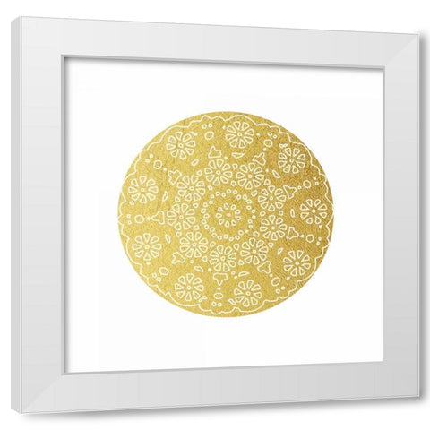Doilies 2 White Modern Wood Framed Art Print by Brown, Victoria