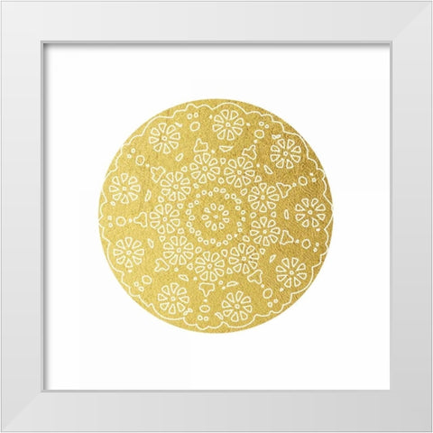 Doilies 2 White Modern Wood Framed Art Print by Brown, Victoria