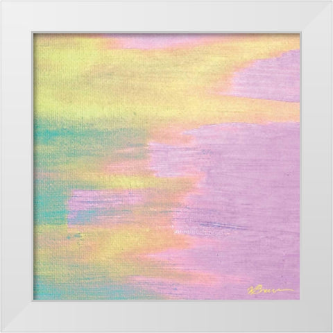 Cotton Candy 3 White Modern Wood Framed Art Print by Brown, Victoria