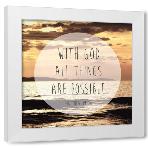 Matthew 19-26 White Modern Wood Framed Art Print by Brown, Victoria