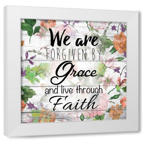 Grace and Faith 2 White Modern Wood Framed Art Print by Brown, Victoria