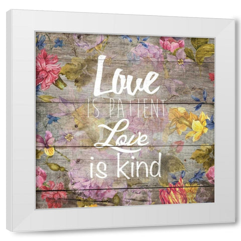 Love Patient 3 White Modern Wood Framed Art Print by Brown,Victoria