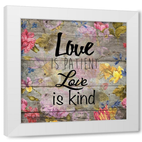 Love Patient 1 White Modern Wood Framed Art Print by Brown, Victoria
