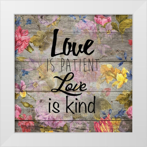 Love Patient 1 White Modern Wood Framed Art Print by Brown, Victoria