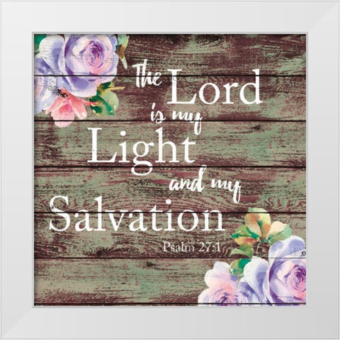 Light and Salvation White Modern Wood Framed Art Print by Brown, Victoria