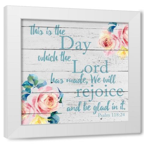 We Will Rejoice 2 White Modern Wood Framed Art Print by Brown, Victoria