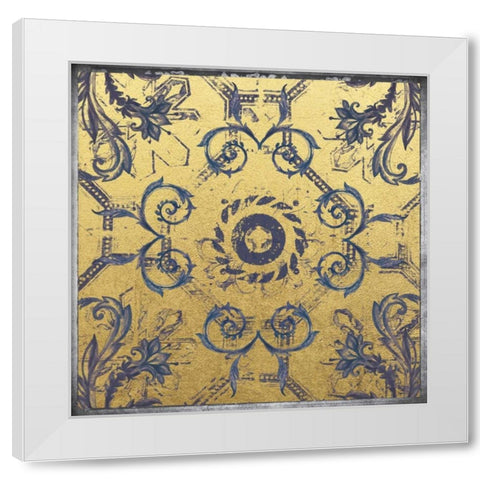 Tile 1 White Modern Wood Framed Art Print by Brown, Victoria
