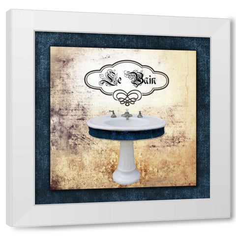 Le Bain Sink White Modern Wood Framed Art Print by Brown, Victoria