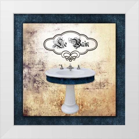 Le Bain Sink White Modern Wood Framed Art Print by Brown, Victoria