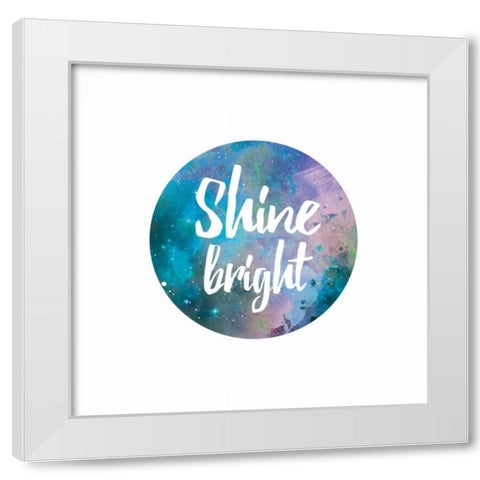 Galaxy 5 White Modern Wood Framed Art Print by Brown,Victoria