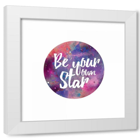 Galaxy 6 White Modern Wood Framed Art Print by Brown,Victoria