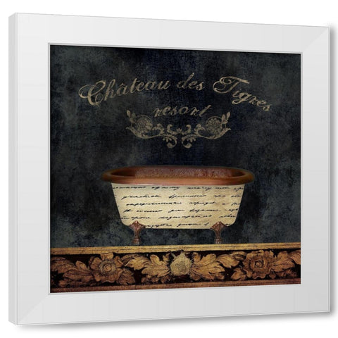 Classic Bathtub White Modern Wood Framed Art Print by Brown, Victoria