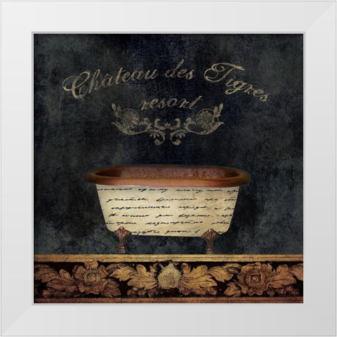 Classic Bathtub White Modern Wood Framed Art Print by Brown, Victoria