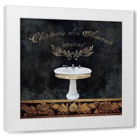 Classic Sink White Modern Wood Framed Art Print by Brown, Victoria