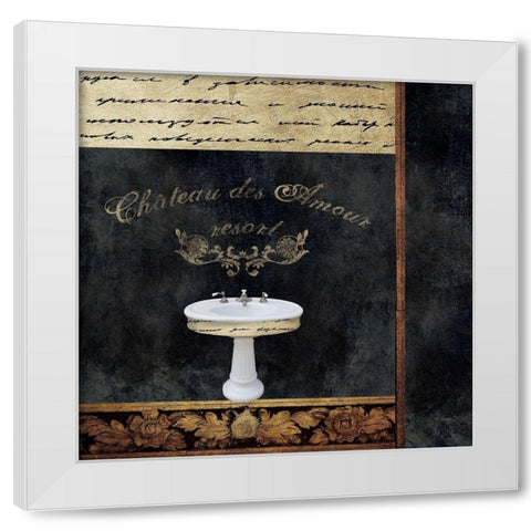 Sink-Notes White Modern Wood Framed Art Print by Brown, Victoria