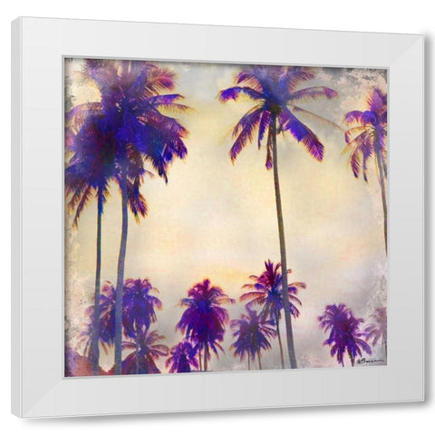 Thailand Palms 1 White Modern Wood Framed Art Print by Brown, Victoria