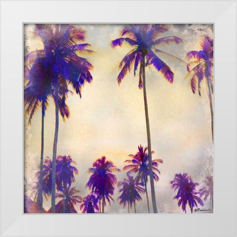 Thailand Palms 1 White Modern Wood Framed Art Print by Brown, Victoria