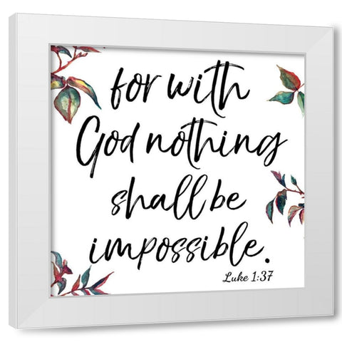 Luke White Modern Wood Framed Art Print by Brown, Victoria