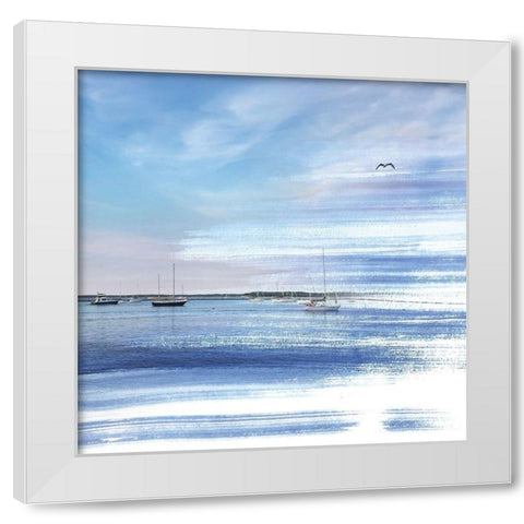 Coastal 1 White Modern Wood Framed Art Print by Brown, Victoria