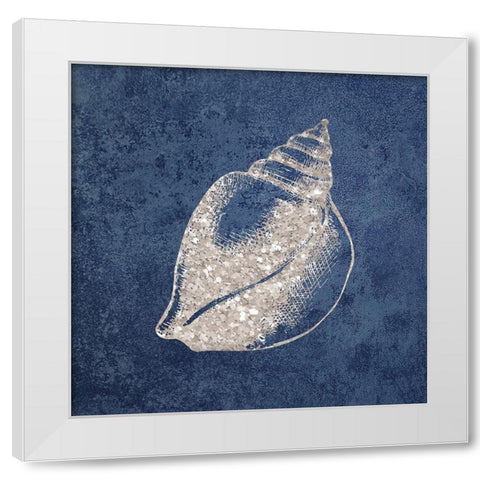 Sea Life Blues 2 White Modern Wood Framed Art Print by Brown, Victoria