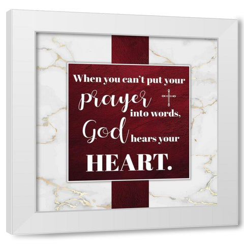 Religious 3 White Modern Wood Framed Art Print by Brown, Victoria
