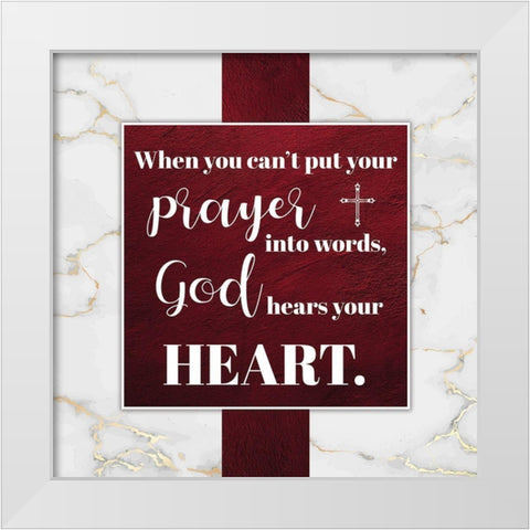 Religious 3 White Modern Wood Framed Art Print by Brown, Victoria