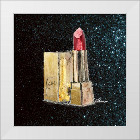 Girl Boss 1 White Modern Wood Framed Art Print by Lula Bijoux and Company