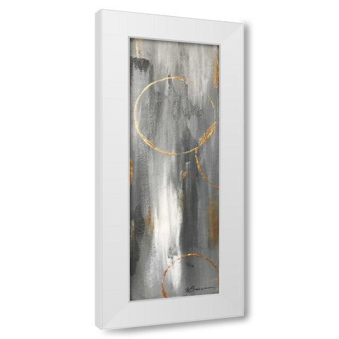 Gray Matter Dyptich 2 White Modern Wood Framed Art Print by Brown,Victoria