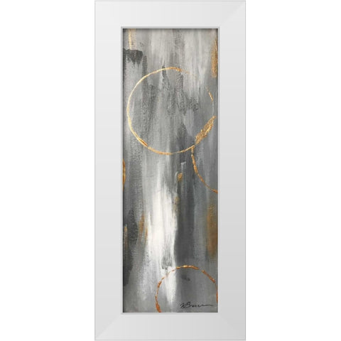 Gray Matter Dyptich 2 White Modern Wood Framed Art Print by Brown,Victoria