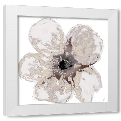 Floral-White 2 White Modern Wood Framed Art Print by Brown, Victoria