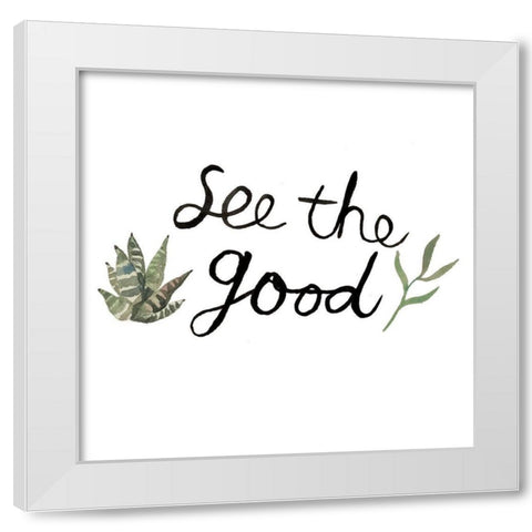 Good White Modern Wood Framed Art Print by Brown, Victoria