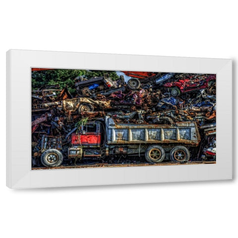 Recycled White Modern Wood Framed Art Print by Kostka, Vladimir