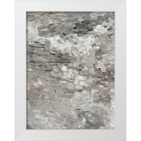 Beige Wall Paint 1 White Modern Wood Framed Art Print by Barski, Karen