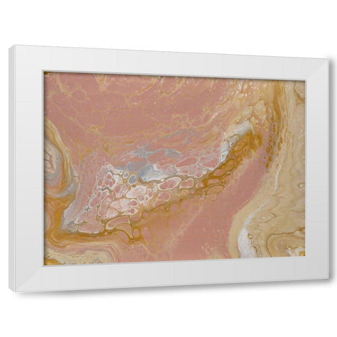 Swirly Flow White Modern Wood Framed Art Print by Barski, Karen