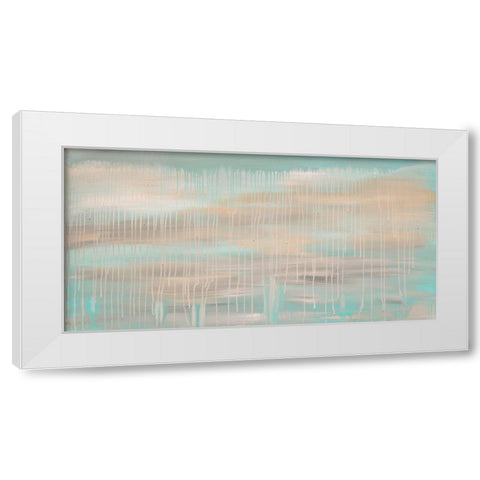 Muted Skies White Modern Wood Framed Art Print by Barski, Karen
