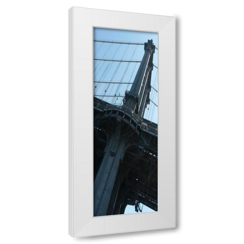 I Am New York White Modern Wood Framed Art Print by A.D. Lines
