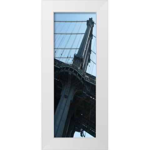 I Am New York White Modern Wood Framed Art Print by A.D. Lines