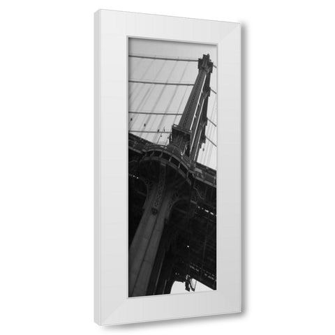 I Am New York White Modern Wood Framed Art Print by A.D. Lines