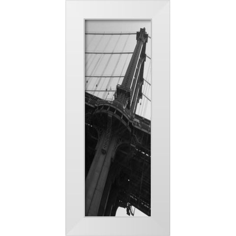 I Am New York White Modern Wood Framed Art Print by A.D. Lines