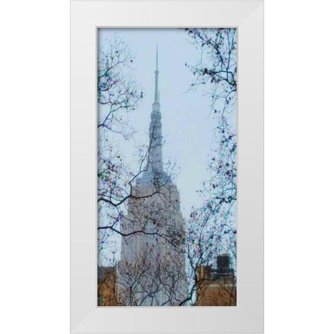 Concrete Jungle NY White Modern Wood Framed Art Print by Unknown