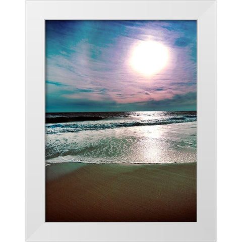 Lavendar Sunset 2 White Modern Wood Framed Art Print by Foschino, Suzanne