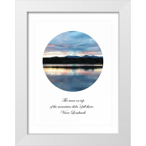 The Man on Top White Modern Wood Framed Art Print by Foschino, Suzanne